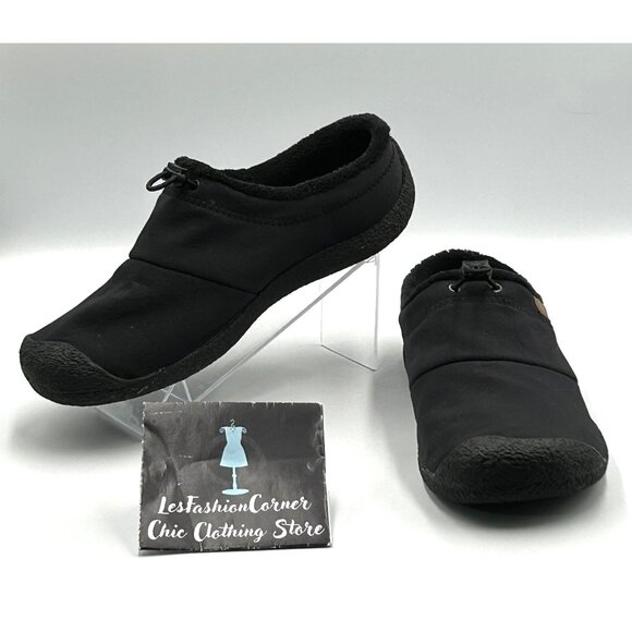 Keen Other - Keen Men's Black Howser III Sliden Warm Winter Slip-On Slippers Shoes Sz 11 3031